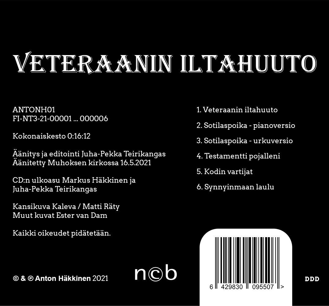 Veteraanin iltahuuto takakansi