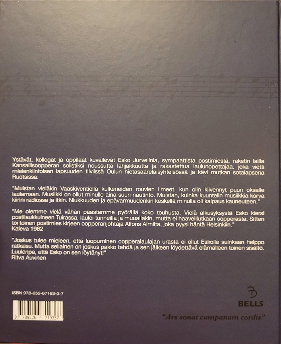 Laulava postiljooni - takakansi